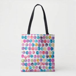 Felle waterverfteken tas – Krachtig abstract canva