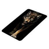 Felle Wolf – Boze Wilde Wolf Roofdier Magneet (Linkerzijde)