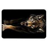 Felle Wolf – Boze Wilde Wolf Roofdier Magneet (Horizontaal)