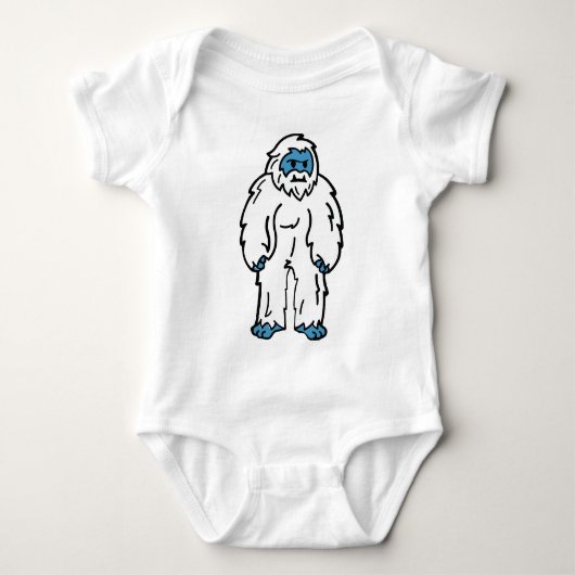 Felle Yeti - Arctisch Mythisch Wezen Romper (Voorkant)