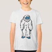 Felle Yeti - Arctisch Mythisch Wezen Tri-Blend Shirt (Voorkant)