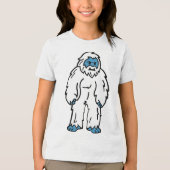 Felle Yeti - Arctisch Mythisch Wezen Tri-Blend Shirt (Voorkant)