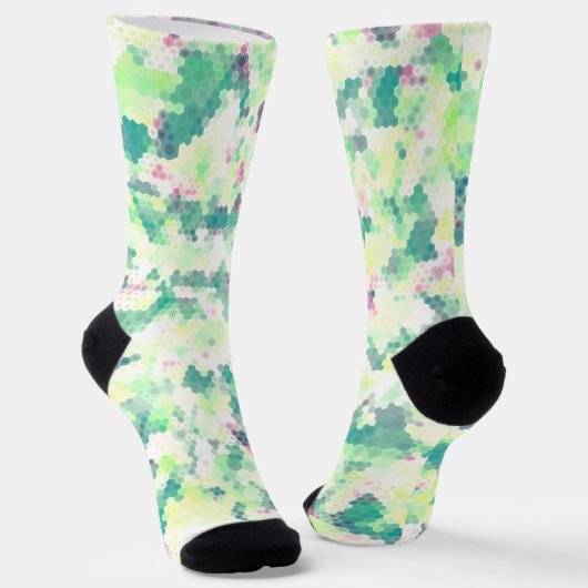 Felle zeshoek sokken (Gebogen)