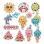 Felle Zomer Stickers Set (Voorkant)