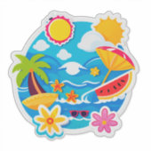 Felle Zomer Stickers Set (Voorkant)
