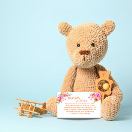 Felle zomerse bloemendouche Boeken voor Baby Informatiekaartje