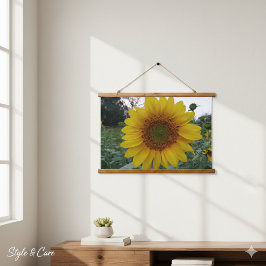 Felle Zonnebloem Foto Wandtapijt Decoratie Hangend Wandkleed