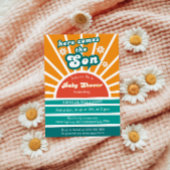 Felle zonnestraal Blauwgroen Hier komt de Son Show Kaart