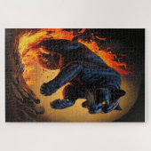Felle Zwarte Panter Puzzel (Horizontaal)