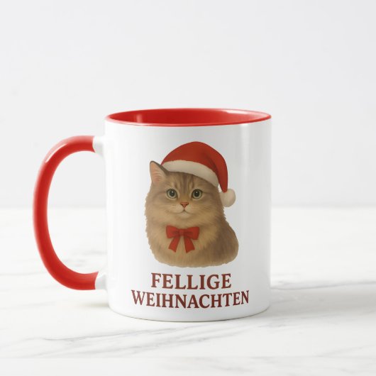 Fellige sibirische Weihnachtskatze Mok (Links)