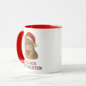 Fellige sibirische Weihnachtskatze Mok (Voorkant links)