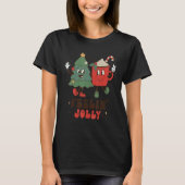 Fellin' Jolly  Christmas Tree Hot Cocoa Coffee T-shirt (Voorkant)