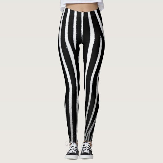 Fellmuster Zebra Leggings (Voorkant)