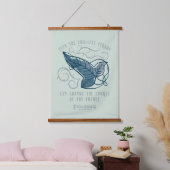 Fellowship Elven Brooch Quote Graphic Hangend Wandkleed (Slaapkamer)