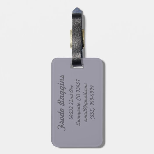 Fellowship of the Ring Trail Bagagelabel (Achterkant verticaal)