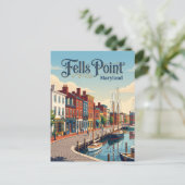 Fells Point Maryland Briefkaart (Staand voorkant)