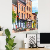 Fells Point Street Poster (Thuiskantoor)