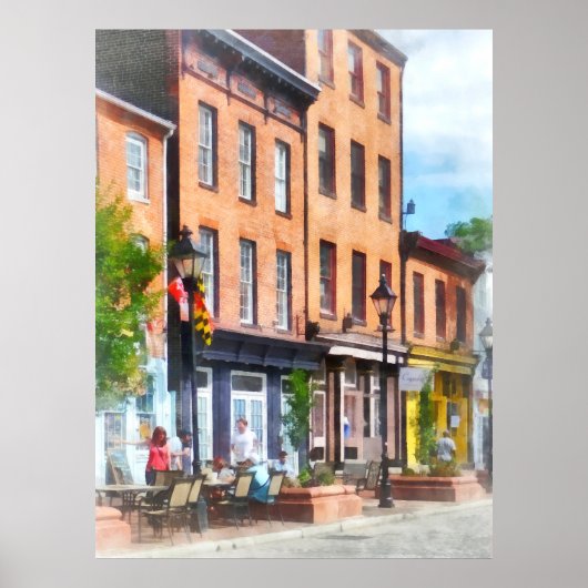Fells Point Street Poster (Voorkant)