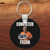 Felon Donald Trump 2024 Sleutelhanger (Voorkant)