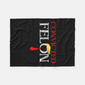 Felon Donald Trump schuldig Sluit hem op Trump gev Fleece Deken (Voorkant (Horizontaal))