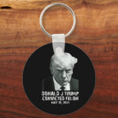 Felon Donald Trump schuldig Sluit hem op Trump gev Sleutelhanger (Voorkant)