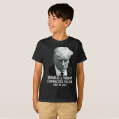 Felon Donald Trump schuldig Sluit hem op Trump gev T-shirt (Voorkant volledig)