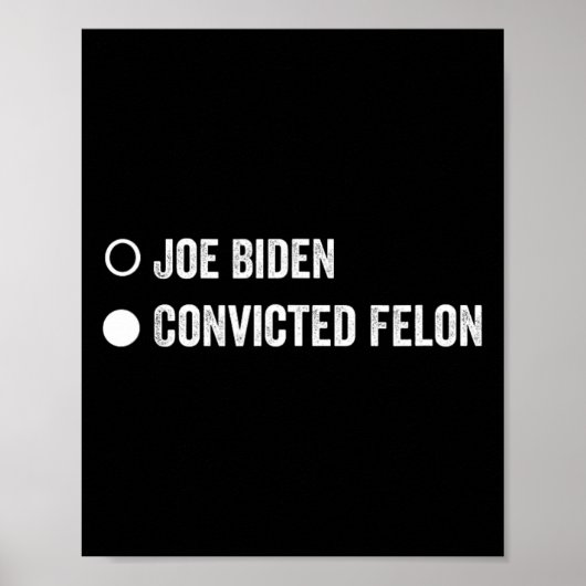Felon Funny Pro Trump 2024 Poster (Voorkant)