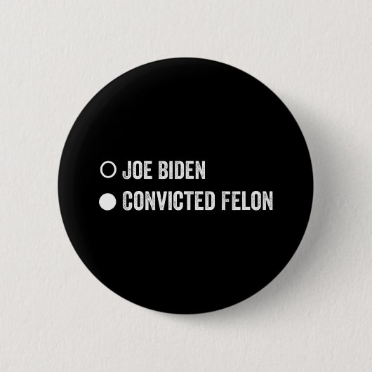 Felon Funny Pro Trump 2024 Ronde Button 5,7 Cm (Voorkant)