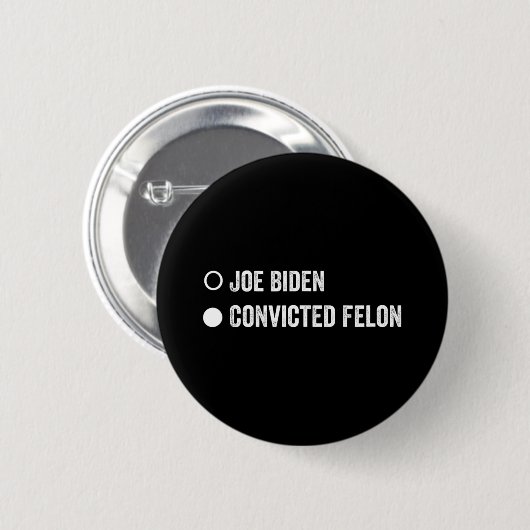 Felon Funny Pro Trump 2024 Ronde Button 5,7 Cm (Voorkant /achterkant)