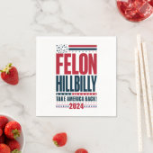 Felon Hillbilly 2024 Trump Vance 2024 Verkiezingen Servet (Insitu)