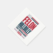 Felon Hillbilly 2024 Trump Vance 2024 Verkiezingen Servet (Hoek)