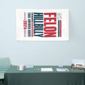 Felon Hillbilly 2024 Trump Vance 2024 Verkiezingen Spandoek (Beurs)