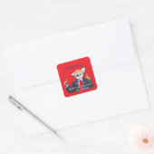 Felon President Thunder_Cove Vierkante Sticker (Envelop)