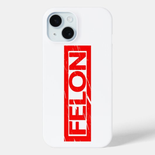 Felon Stamp Case-Mate iPhone Case (Achterkant)