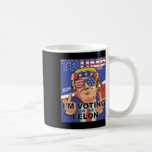Felon Trump 2024 stemt voor de Felon Koffiemok
