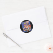 Felon Trump 2024 stemt voor de Felon Ronde Sticker (Envelop)