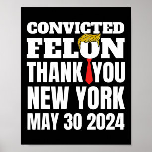 Felon Trump Hair Tie Thank You beroemd gemaakt doo Poster