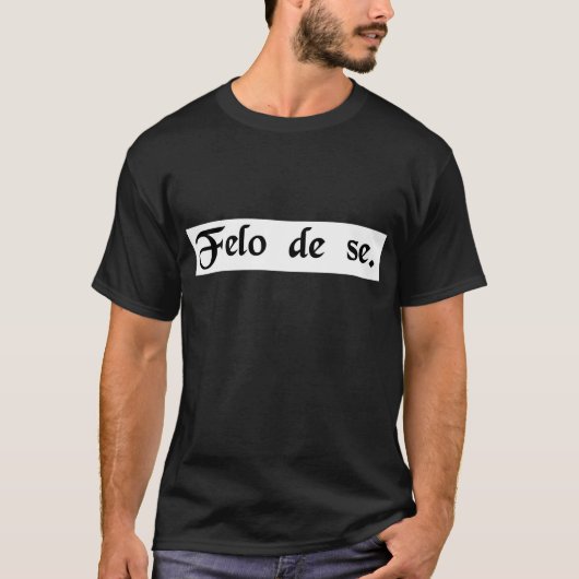 Felon van zichzelf. (Zelfmoord) T-shirt (Voorkant)