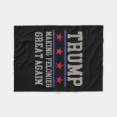 Felonies weer groot maken grappige politieke humor fleece deken (Voorkant (Horizontaal))