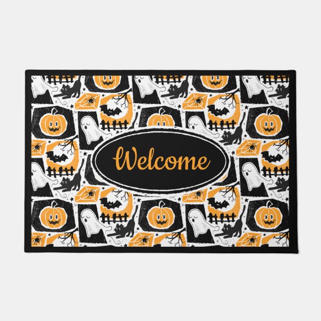 Felpudo Beware of the cat! Deurmat (Voorkant)