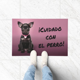 Felpudo. ¡Cuidado con el perro! Deurmat