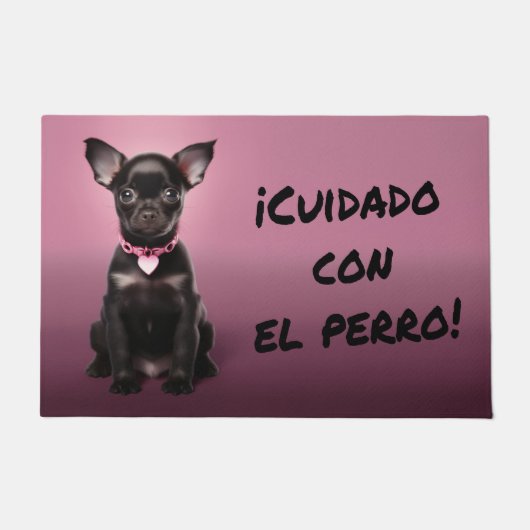 Felpudo. ¡Cuidado con el perro! Deurmat (Voorkant)