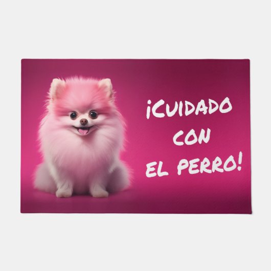 Felpudo. ¡Cuidado con el perro! Deurmat (Voorkant)