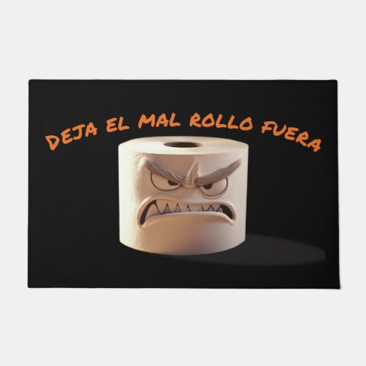 Felpudo. ¡Deja el mal rollo fuera! Deurmat (Voorkant)