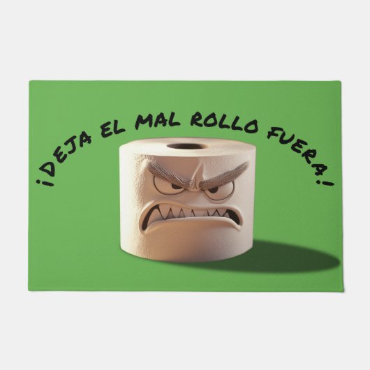 Felpudo. ¡Deja el mal rollo fuera! Deurmat (Voorkant)