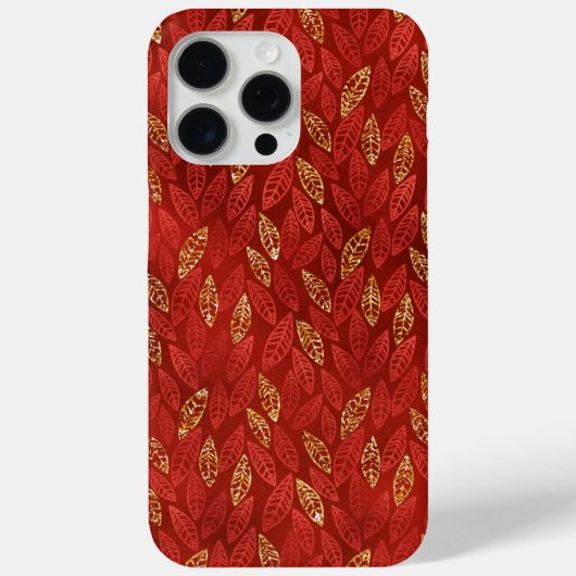 FELRODE EN GOUDEN HERFST HERFSTBLADEREN Case-Mate iPhone CASE (Achterkant)