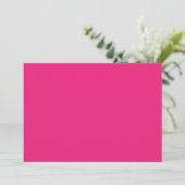 Felroze bedankkaart | Stijlvolle minimale stijl (Staand voorkant)