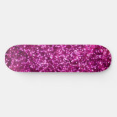  felroze faux glitter ontwerp persoonlijk skateboard (Horizontaal)