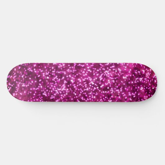  felroze faux glitter ontwerp persoonlijk skateboard (Horizontaal)