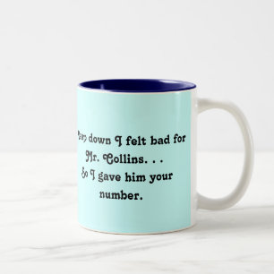 Felt Bad voor Mr Collins Design Tweekleurige Koffiemok
